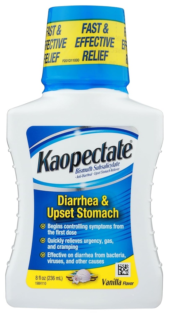 8 Fl Oz的Kaopectate 瓦尼利亚痢疾胃痛多系统救助