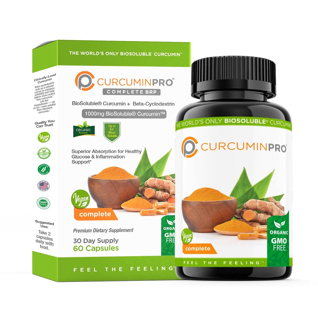 Curcumin Property Vegan → BioSoluble 棕色水稻蛋白和有机图尔美 Curcumin 补充 → 植物型公式 → 日常健康 → 60 计数