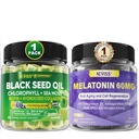 NEVISS Melatonin 60 mg Gummys + 黑种子油 Gummys(黑种子油)