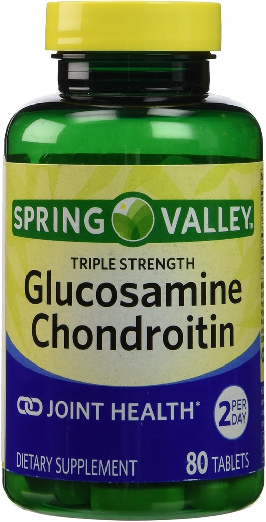 春谷 - Glucosamine Chondroitin, 三重力量,80块平板