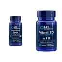 生命延展优化 Folate Heart & Brain Support 片和维生素D3 Bone, Brain & Immune Health 软胶 - 100片,60软胶