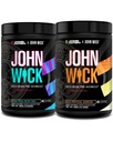 Jacked Factory X John Wick - Wick Mode Pre Workout Powder - 敏锐的能量,战斗准备焦点,不可阻挡的承诺,以及Sheer Will - Baba Yaga Blue Raz & Last Tropical Sunrise - 热带日出