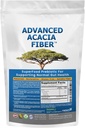 高级Acacia 纤维粉末盒 2.5 Ibs(40oz) 可溶性纤维 Leaky Gut 修理粉末 + 有机碳酸二钠 Alkaline 补充 Alkalinity 2LB