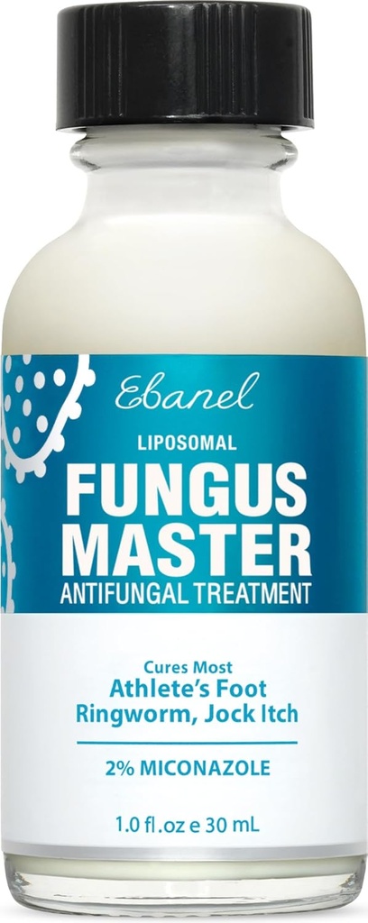 Ebanel Athletes Foot 治疗脚部外力、脚部风疹的抗风霜,配有Miconazole、无底酸和茶树油、快速减痒、治疗导致脚趾甲的真菌感染