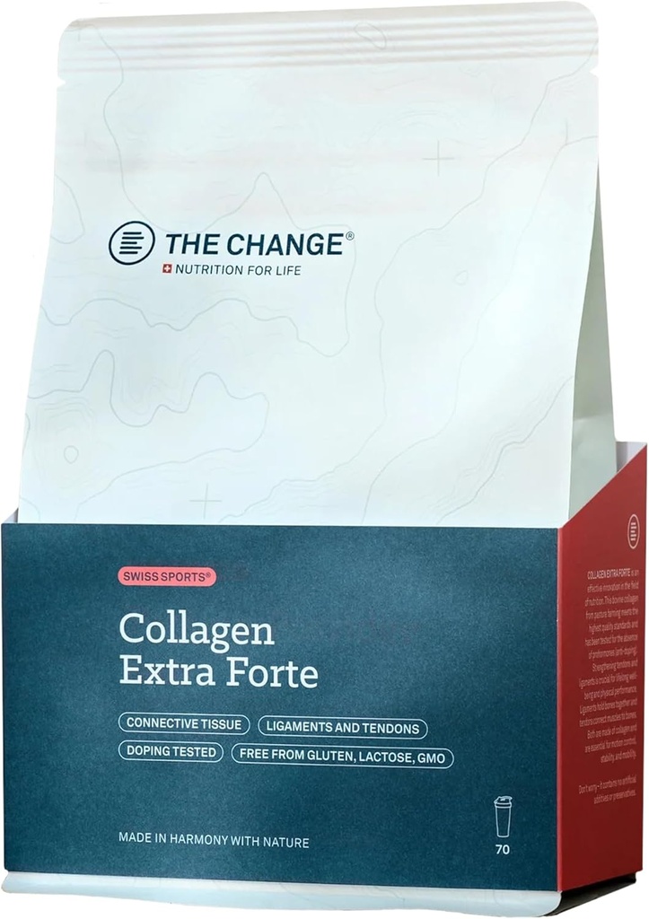 Collagen Extra Forte - 女性和男性水解粉 Collagen - 支持健康肌肉的有机蛋白质,联合骨强,非GMO,乳糖和Gluten Free 350g