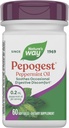 自然之路 Pepogest Peppermint Oil, Soothes 偶爾胃肠不适 *, 肠内皮 Peppermint Oil Softgels, 60 Softgels (Package May Vary)