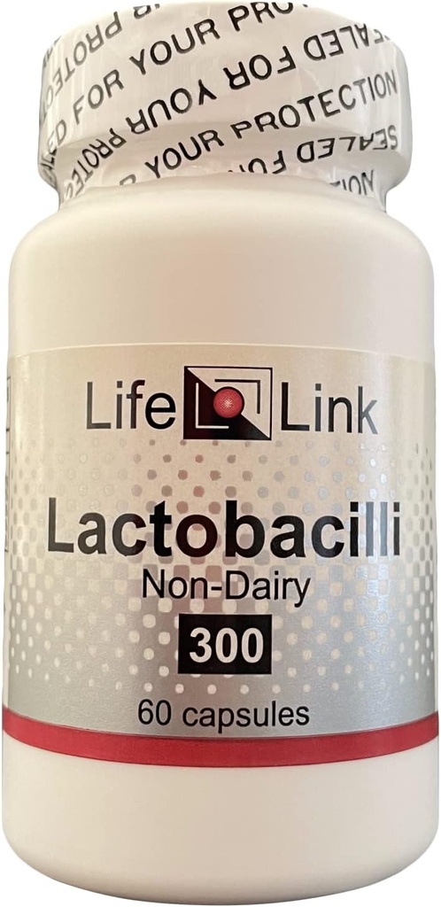LifeLink Lactobacilli Complex = 10亿 CPU = 60 Capsules = 微生物群支持,健康碗运动 = Gluten Free & Non-GMO = 在美国制造