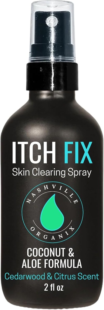A's Dr. A's Itch Fix Skin Cleating Spray 运动员的脚和Jock Itch溶液 格鲁因,脚,内高的自然成份和基本油 → Odor Endor 4oz