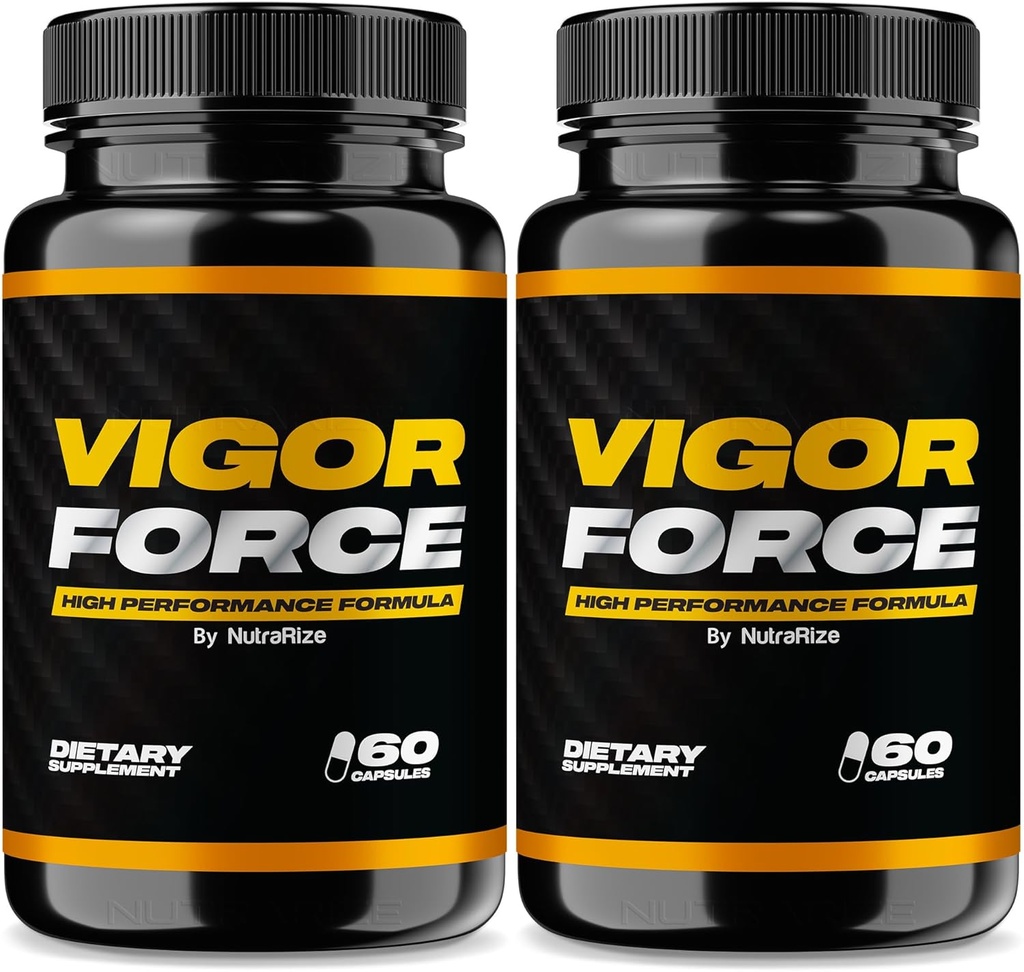 NutraRize(2 Vigor Force for Men, 高性能雄性胸罩,全面健康和福利的所有自然饮食补充,官方药片50评论(120个胸罩))
