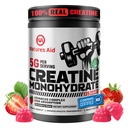 Natures Aid Creatine Monohydrate Gummys (5g) – 工作前能源与肌肉生长支持 男与女 |草莓电解 Gummys (135 Counter)