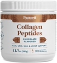 Pattern Wellnity Collagen Peptides Powder(第I & III型) - 头发,钉子,皮肤和联合健康 - 草药和草药加固 - 水解Collagen,N-GMO,奶制品自由, & Keto - 巧克力(13 Oz)