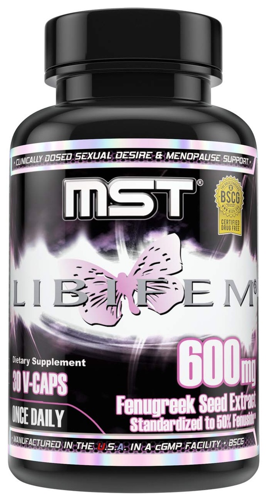 MST Libifem, Fenugreek种子提取卡普苏莱斯, Boost Despe, Libido, Arunal and Confession Plus Menopause Health Support, Suppl for Women, 30 Counter, BSCG 认证无毒品.