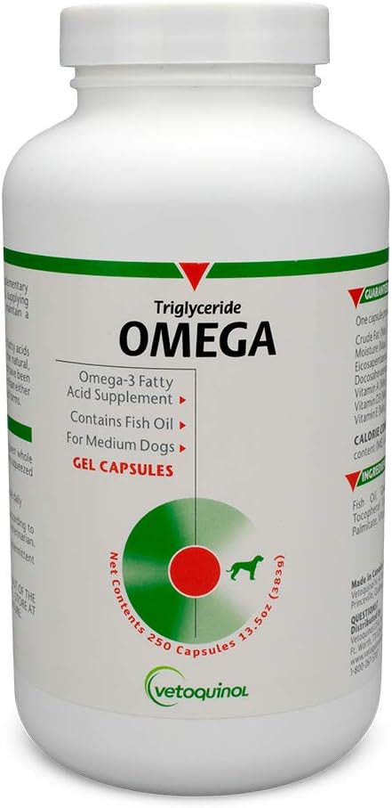 维托奎诺尔 Triglyceride Omega 狗增产卡普勒斯,中酿:30-60磅,250厘米