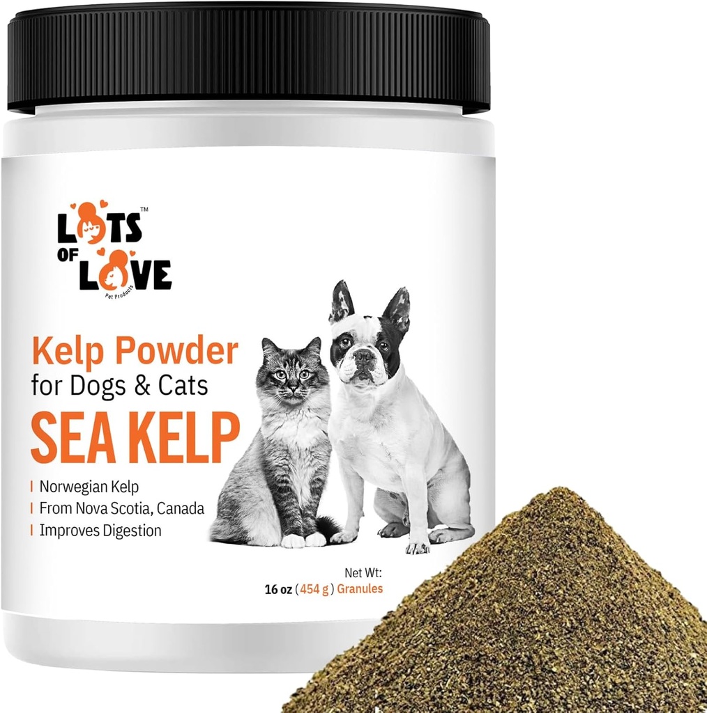 狗和猫的凯尔普粉 - 有机海凯尔普补充格拉努利斯粉(16 Oz, 1英镑)