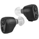 Digital-In-The-Canal(ITC) 耳器的对称,医生为成人设计的个人和增强器件(黑色)