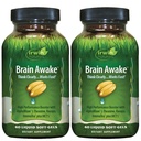 Irwin Naturals Brain Awake - 60 Liquid Softgels, pack of 2 - 增强精神性能,增强焦点,清晰度和浓度 - 诺诺特式助推器与L-Theanine, Bacopa, MCTs