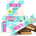 尼克的蛋白质棒 Cookie 巧克力 高蛋白质 低卡路里 低卡路里 Keto Friendly Snacks no Added Sugar(多包装12条×50g), Crispy Cookie 风味