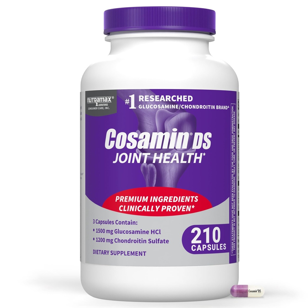 与Glucosamine和Chondroitin联合保健补充剂,用于男女联合保健,210卡普尔