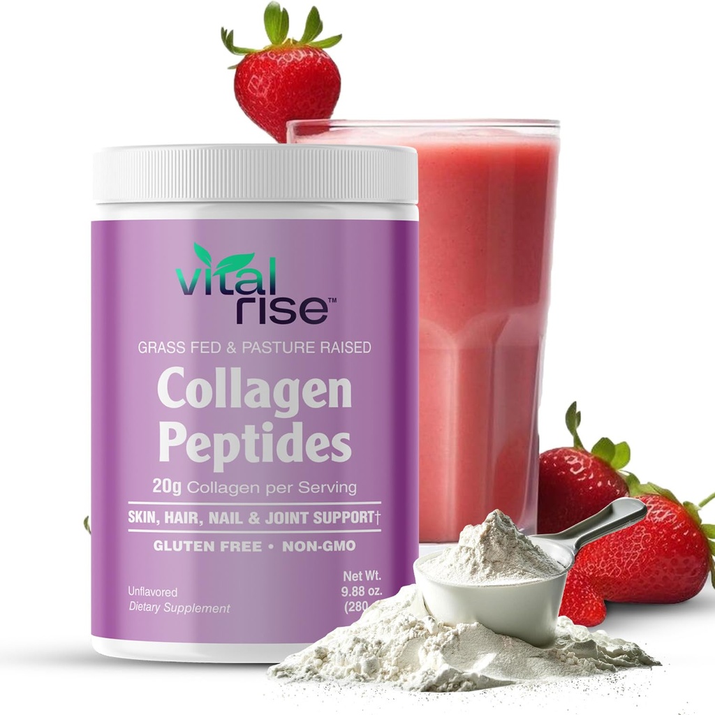 自然来源:水解凝胶粉 - 头发,皮肤,钉子,和联合支持 - 类型 I & III Grass-Fed Collagen 补充 女性 → Non-GMO,乳品自由 → 9.88 Oz(280g) 不受欢迎