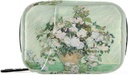 Roses Van Gogh 药盒 7日药盒 袋装 旅行药盒组织者 袋装 Zipper Portable Weekly Case Contract 大小 维生素补充 持有者