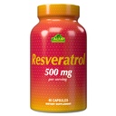 Alfa Vitamins的Resveratrol 1000mg - 强抗氧化剂,帮助防止细胞损伤 - 支持脑功能,心血管健康,代谢,抗衰老效应 - 60 Capsules