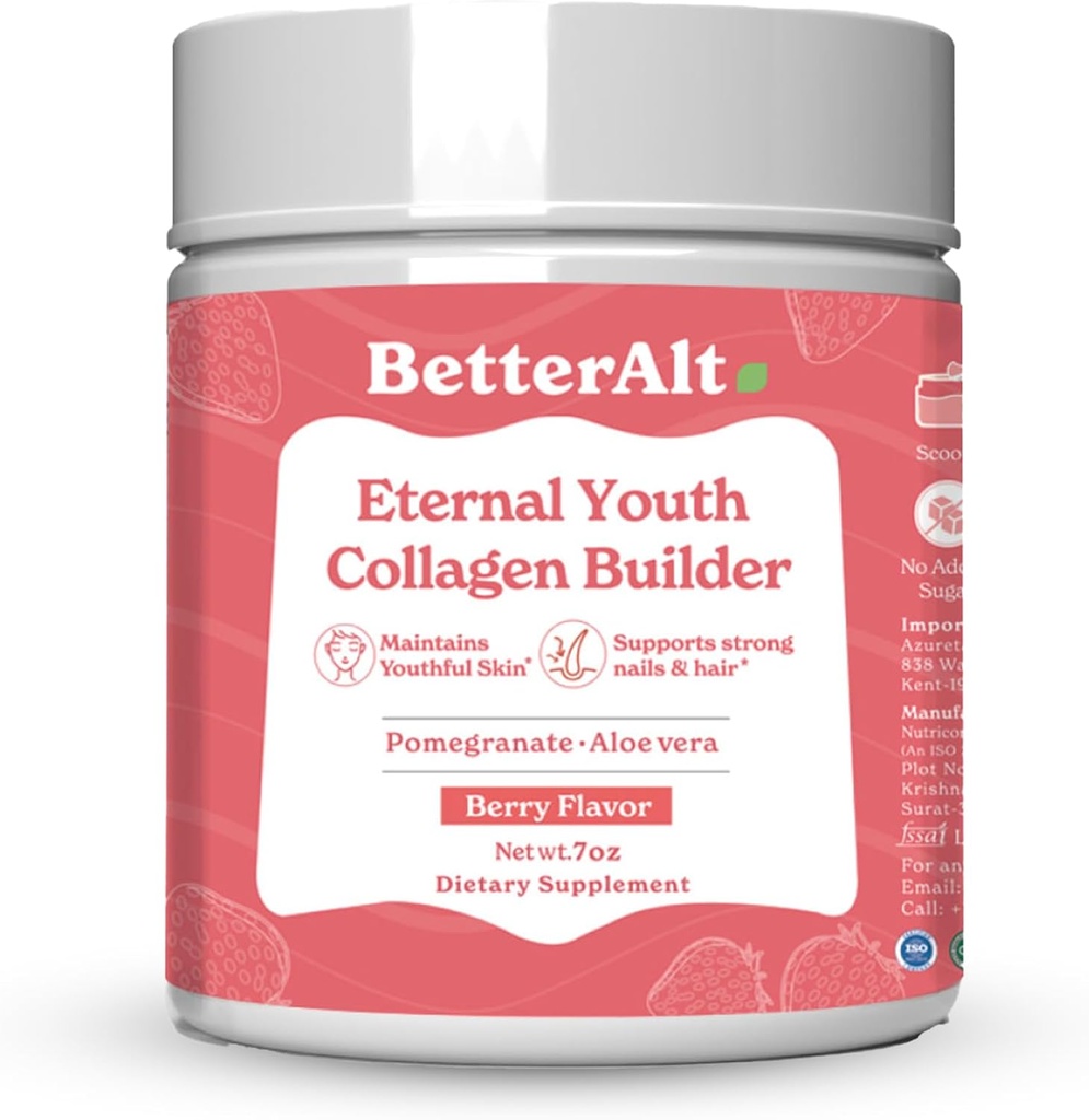 Berry Flavor) 200g|为Radiant, Youthful & Glowing Skin|帮助 Boost Collagen & 提供抗氧化剂支持 |没有添加糖和人工添加剂
