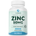 纯纯纯天然锌50mg 男/女补充剂 -- -- GMP -- -- 经认证的高概率维生素锌,成人的抗氧化剂、免疫抗氧化剂、能量支持 -- -- 100片