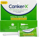 Canker-X口酸胶、Canker Sores快速疼痛救济和康复、Cheek Bites和口服Abrasion、口服疼痛救济、Benzocaine-无酒精、成人和儿童6+ 年份,0.28弗兹