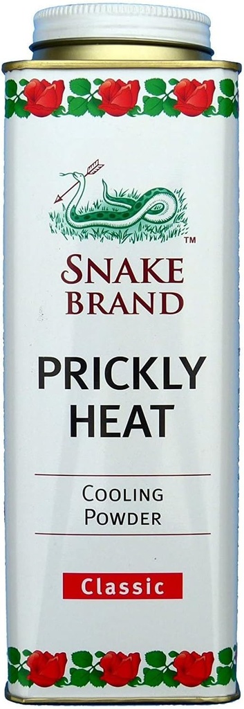 Snake Brand Prickly Heat Cooling Powder for everyday use - Anti-Chafing, Heat Rash Relief, Classic Oz / 280g) 古典原创小品(9.9 Oz / 280g) 每日用量的蛇品牌冷却粉(英语:Anti-Chafing, Heat Rash Relief, Cent).