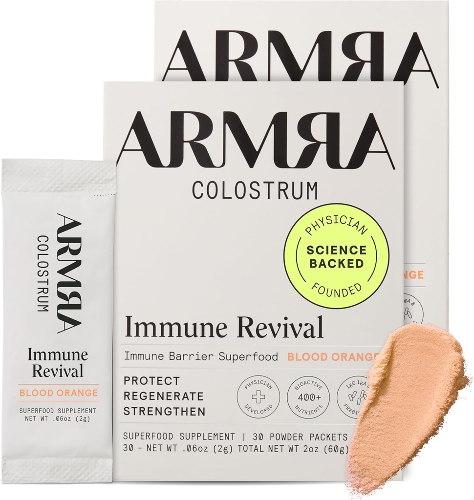 (原始内容存档于2017-09-21). ARMRA ColostrumTM Powder 血橙 | Gut Health & Bloating | Skin & Hair | 豁免 | Keto, Gluten & Fat-Free | 60 服务