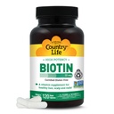 乡村生活高概率生物锡 10mg - Vegan & Gluten - 无脂生物锡 皮与钉,能源代谢 - Biotin 10000mcg Capsules