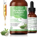 Soursop Graviola液滴:1800mg Premium Antioxidant 支持免疫健康文摘 放松睡眠 维根·格卢滕 无糖 1 Fl Oz 30天供应