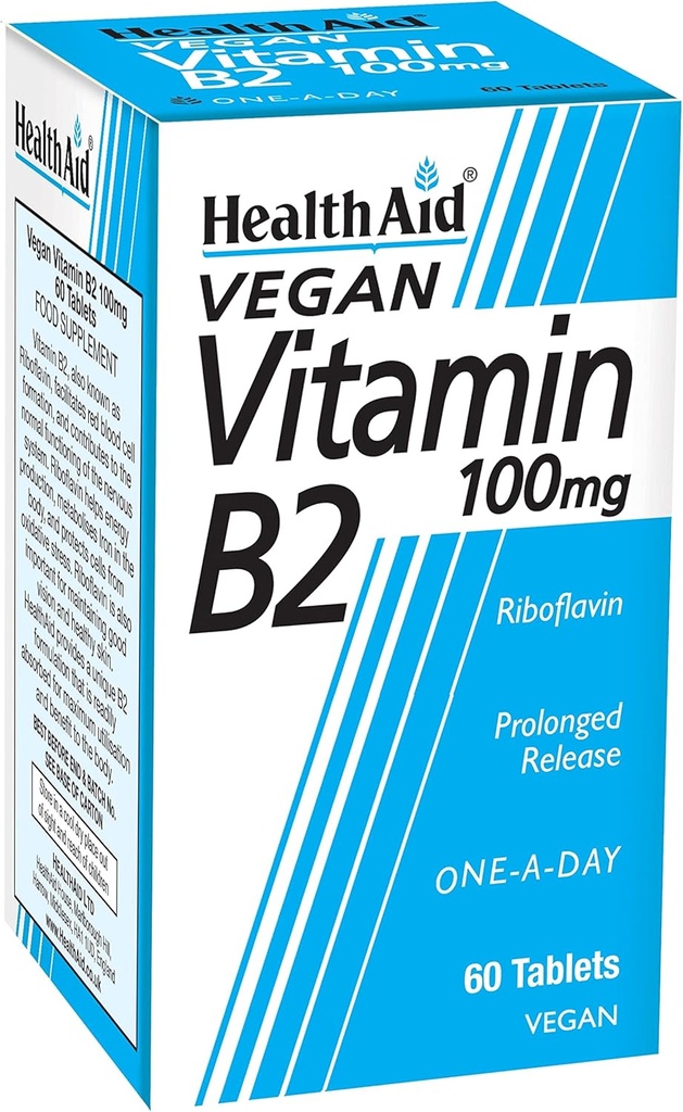 保健援助 维生素B2(Riboflavin) 100毫克-长期释放 60块