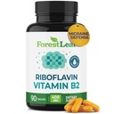 Forest Leaf Vitamin B2 Riboflavin 400mg - 能源,皮肤和细胞健康补充 - 神经系统支持 - 维生素B 2 VIT B - 非GMO & Gluten Free - B2 维生素400mg 蔬菜卡普尔, 90 Counter