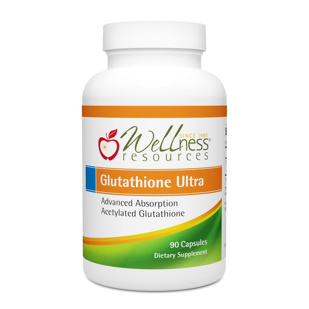健康资源 Glutathione Ultra 补充 - 生物可用S-乙酰L-Glutathione(SAG) - 抗氧化剂、解毒剂和细胞健康免疫支持 - 高吸收、非GMO、无Gluten-Free,90 Capsules