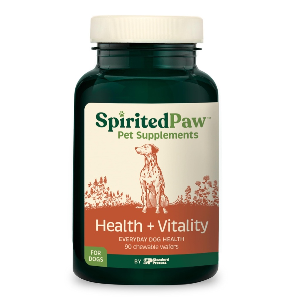 精神Paw健康+对狗的生命力 - Immune System, Coat, Liver Health & More - 狗多功能支持 Choline, Calcium, Zinc, & Vitamins D 和 A - 90 Chewable Wafers