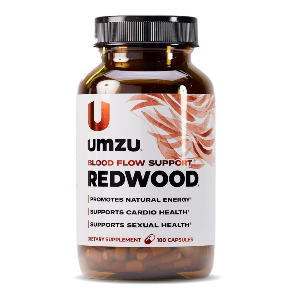 UMZU 红杉血流硝酸盐补充剂,供男女使用,血压,流通,Stamina,能源(30天供应)