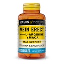 Mason Natural Vein Erect 配有 L-Arginine 和 Maca —— 支持性与血管健康,Varicose Veins 和 Spider Veins 的补编, 80个卡普尔