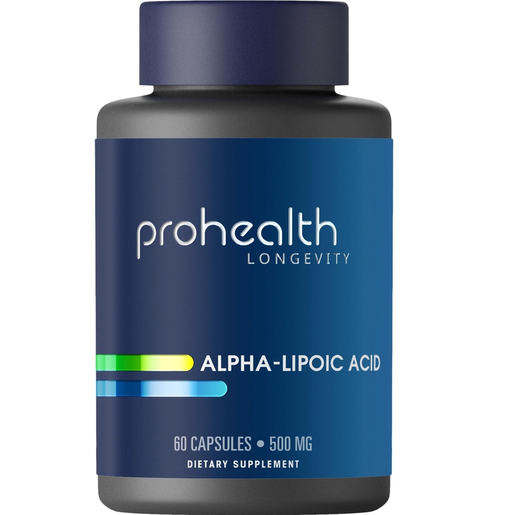 ProHealth Alpha Lipoic Acid High Potency 1000mg 推广代谢,年轻外观皮肤和细胞能量. 对抗法蒂格和脑雾,保护心,脑,肝健康. 30人提供服务。