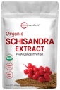 有机Schisandra 提取粉末,8 Ounce, 传统适应剂和填充剂免费,纯Schisandra 补充,支持活体解毒和认知健康,无转基因生物