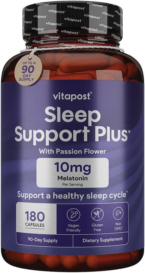 支持睡眠 Plus Melatonin & Botanics 支持健康睡眠循环, 带有平静和放松的感觉, 180 顶盖