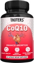 CoQ10,400MG 补充 Per Service Q10 Capsules 与有机丹德利翁根 840MG, Calcium 64MG, Black Pepper 提取 40MG 支持心脏健康与能源生产 60 Capsules