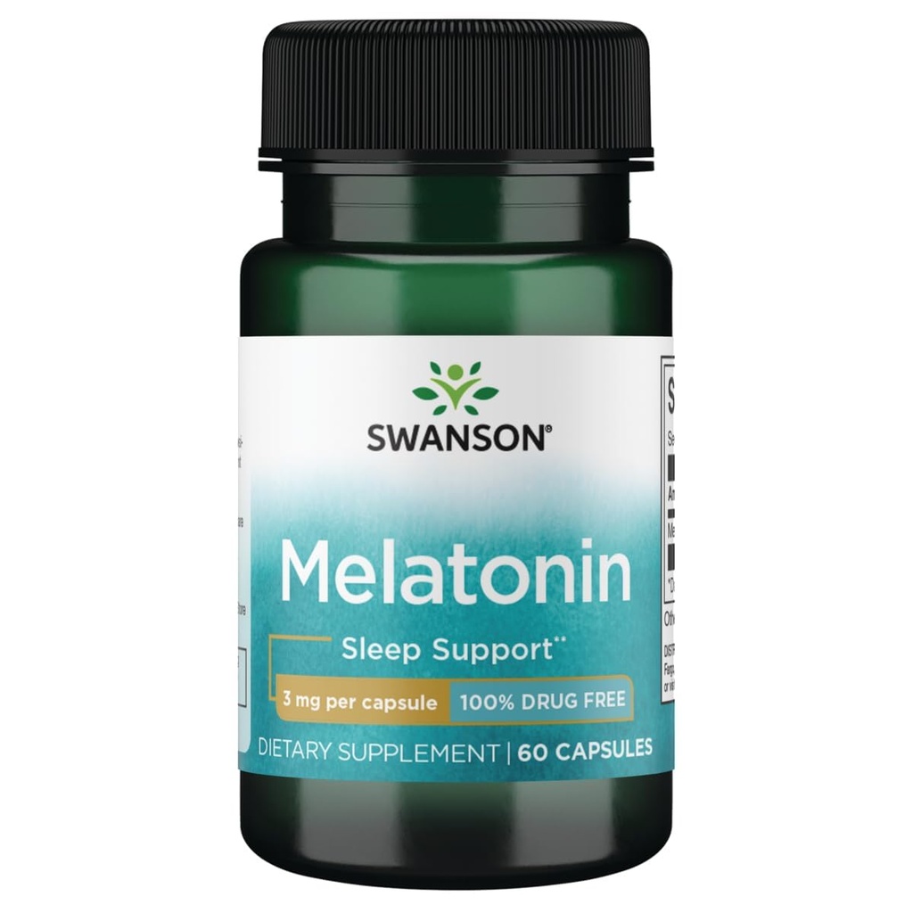 Swanson Melatonin 3毫克-60个胶囊