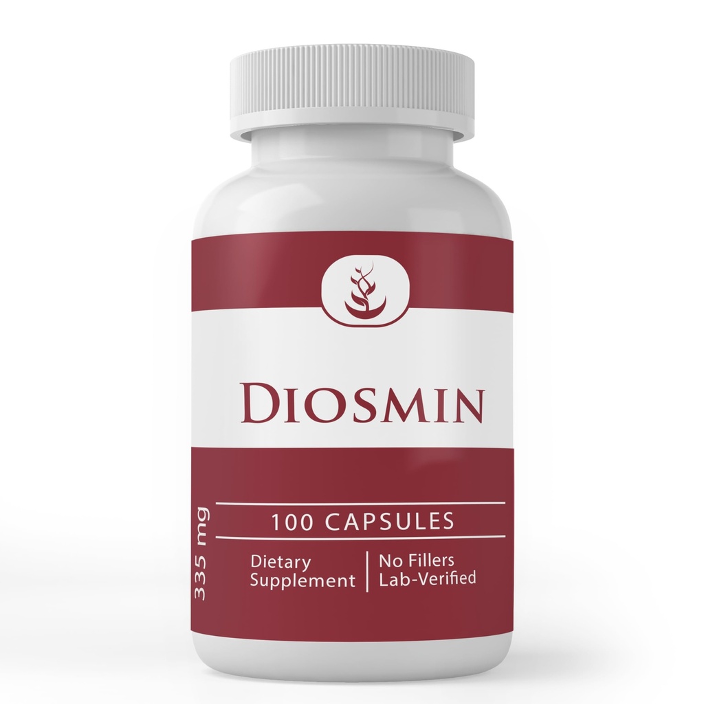 纯原始成份 Diosmin( 100 Capsules) 永远纯净, 无添加剂或填充器, 实验室验证