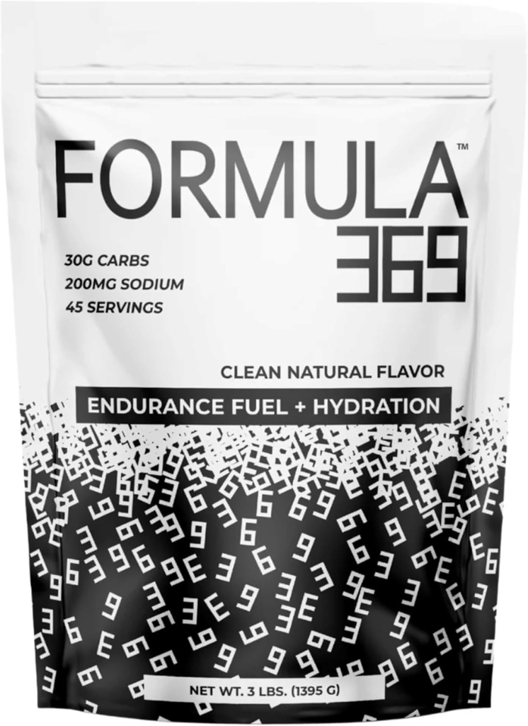 公式369 耐力与能量饮料混合 – 30g 碳化物 + 电解质 → 双碳化物 用于运动员 → Vegan → (3磅,未味)