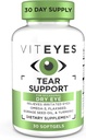Viteyes 眼泪支持 眼泣混合剂 偶发干眼补充剂 无眼滴水 红外救生剂 眼维生素 眼痒过敏支持 Omega-3 鱼油 30软胶