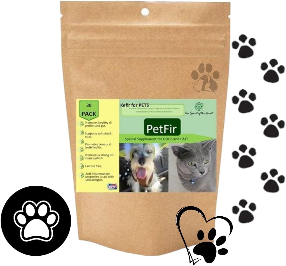 Petfir Pack Kefir for Dogs and Cats 补充 Pets 亲生犬高级亲生犬配方(50克)
