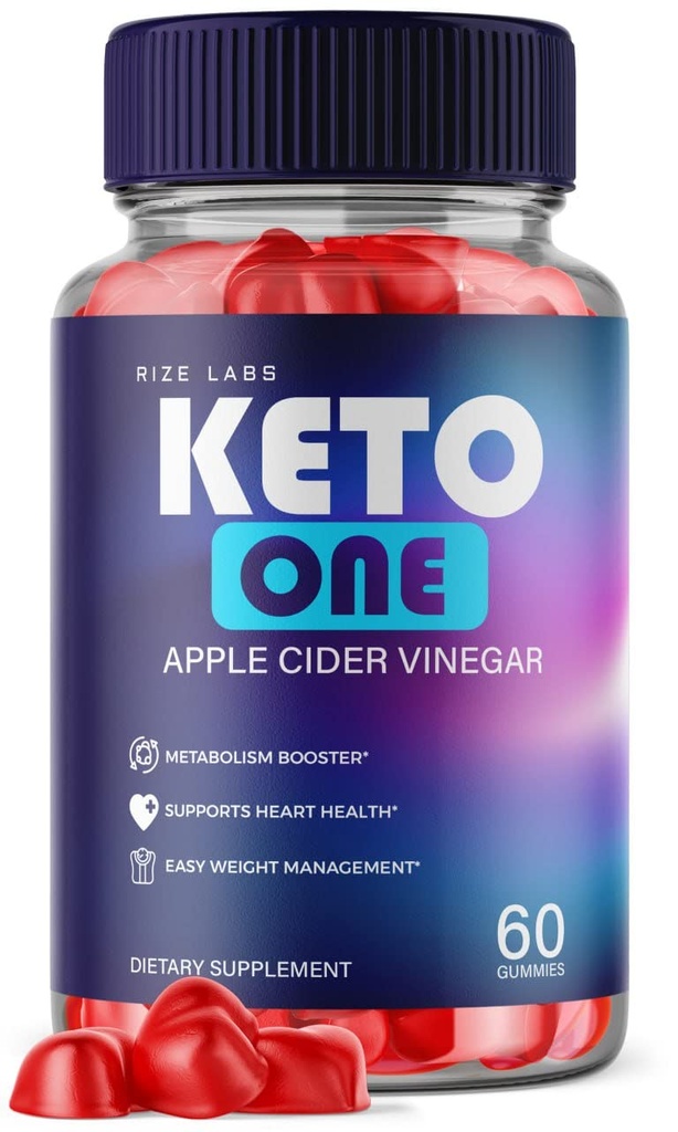 rize 实验室 - Keto One ACV Gummys for Wight Loss - 苹果苹果苹果苹果酒Vinegar - 高级能源配方补充剂烧贝利脂肪(60 Gummys)