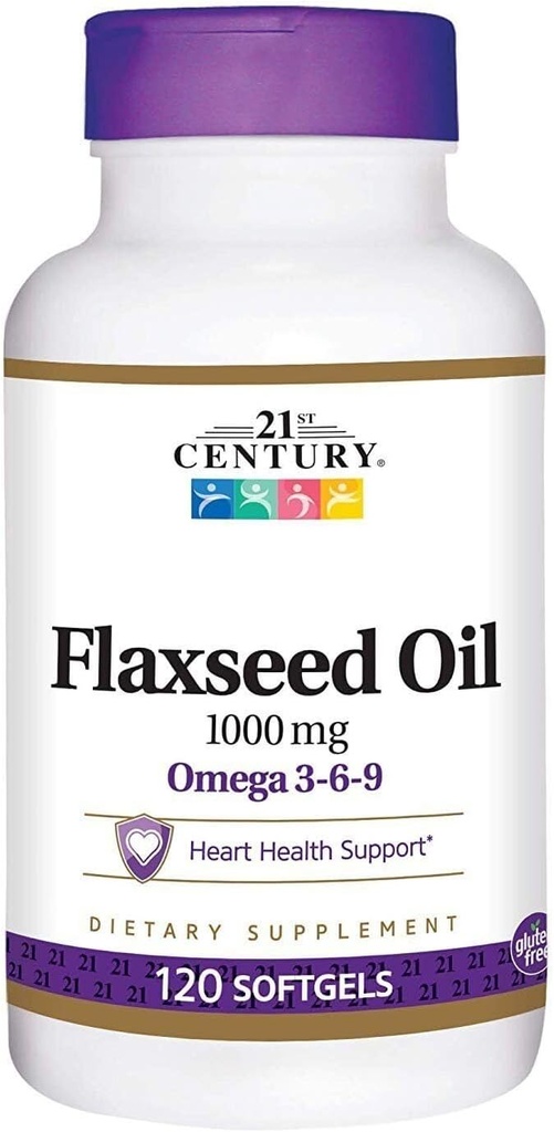 iKj Flaxseed Oil Omega 3-6-9 饮食补充软胶 1000mg 120吨