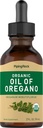 Oregano有机液体液滴的管道石油 配以外生橄榄油 草药抽取补充 → Non-GMO, Gluten Free